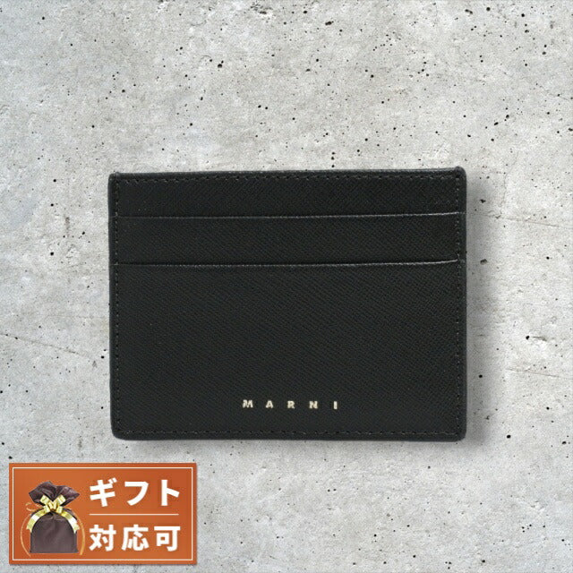 マルニ MARNI カードケース PFMOQ04U07-Z360N レディース ブラック WQ00044050