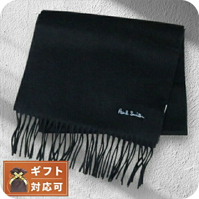 ポールスミス PAUL SMITH マフラー M1A-933D-AS04-78 メンズ ブラック WQ00044068