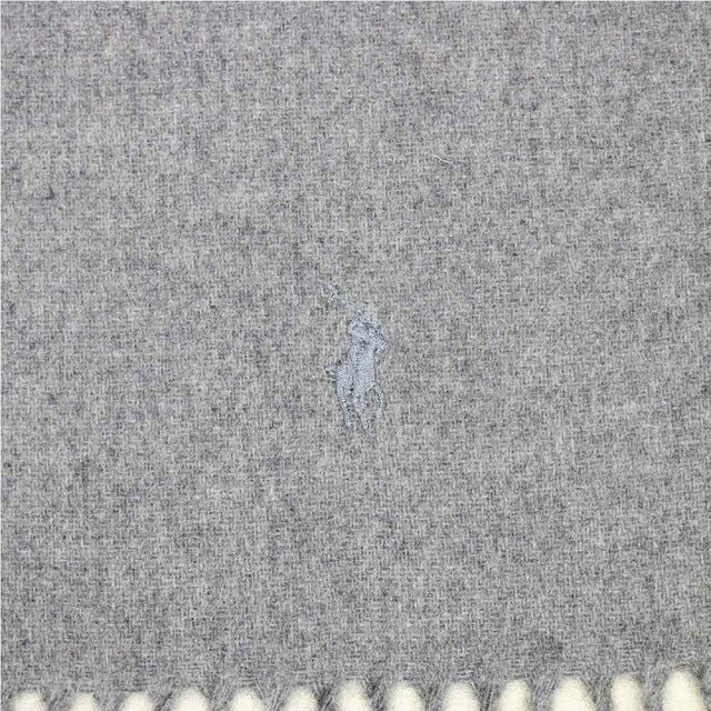 ポロラルフローレン POLO RALPH LAUREN バイカラー マフラー PC0455-036 メンズ レディース チャコール グレー WQ00044590
