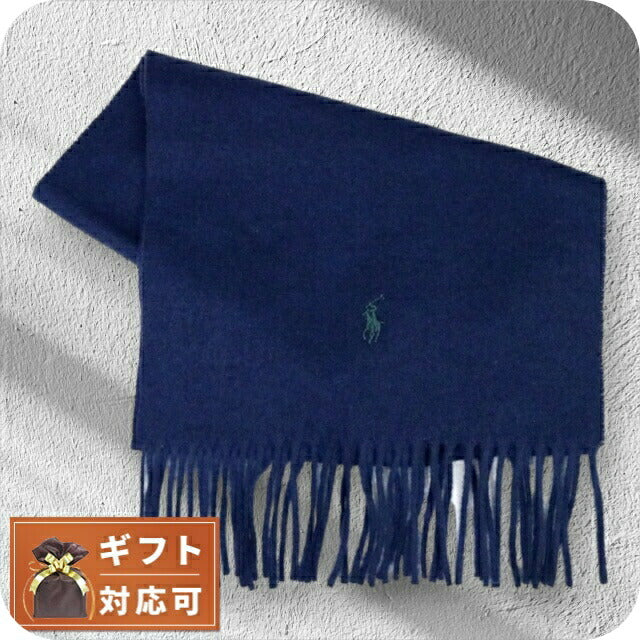 ポロラルフローレン POLO RALPH LAUREN マフラー PC0476-411 メンズ レディース NAVY ネイビー WQ00044598
