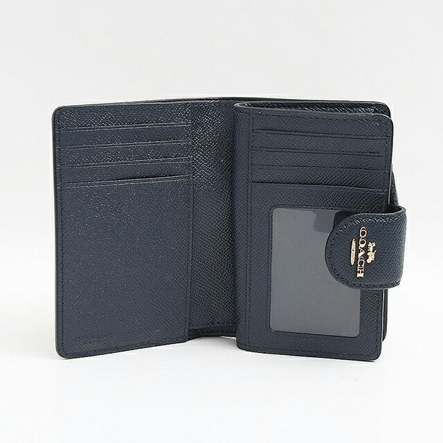 コーチ COACH 二つ折り財布 6390-IMMID レディース ネイビー