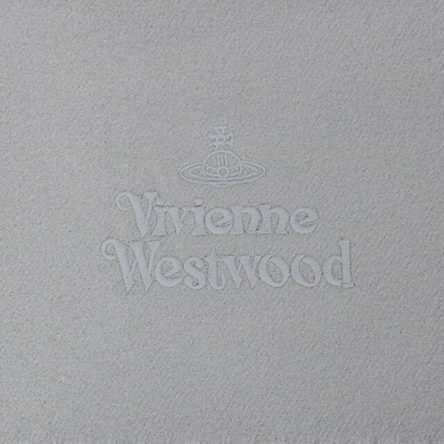 ヴィヴィアンウエストウッド VIVIENNE WESTWOOD マフラー ストール オーブロゴ 刺繍 無地 メンズ レディース P403-LIGHTGREY WQ00044795
