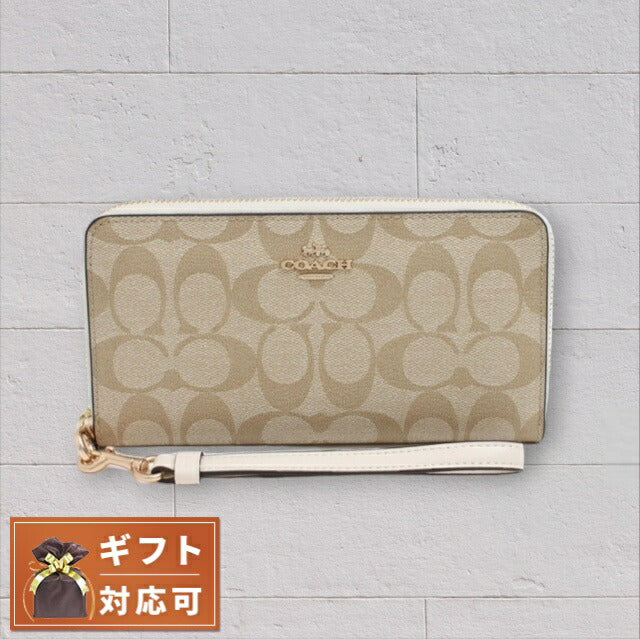 コーチ COACH 長財布 4452-IMDQC レディース ベージュ WQ00045067
