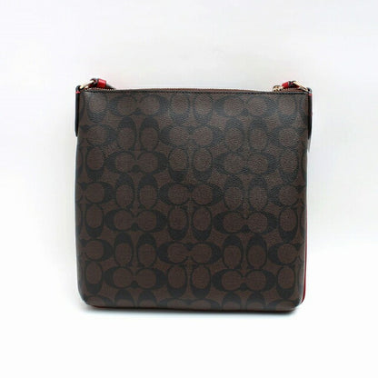 コーチ COACH アウトレット ショルダーバッグ C1554-IMRVQ レディース ブラウン レッド WQ00045795