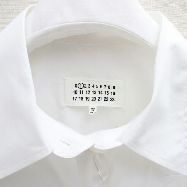 【国内発送】Maison Margiela ホワイトシャツワンピース メゾンマルジェラ MAISON MARGIELA シャツワンピース 長袖シャツ
