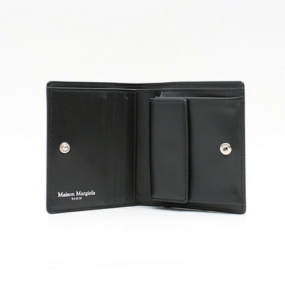 メゾンマルジェラ MAISON MARGIELA 二つ折り財布 二折財布 ミニウォレット SA3UI0007P4745T8013 レディース COMPACT BI FOLD BLACK ブラック WQ00045876