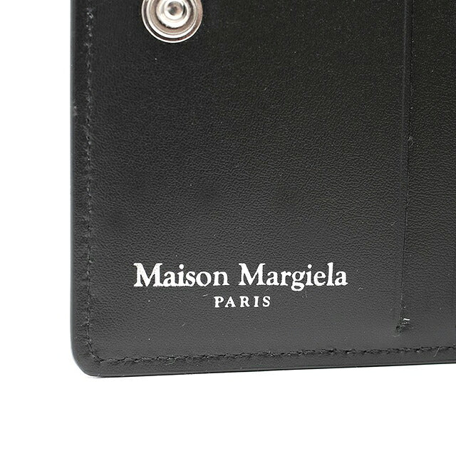 メゾンマルジェラ MAISON MARGIELA 二つ折り財布 二折財布 ミニウォレット SA3UI0007P4745T8013 レディース COMPACT BI FOLD BLACK ブラック WQ00045876