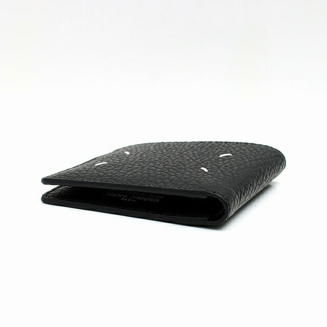 MAISON MARGIELA（SA1UI0016P4455T8013） 二つ折りブラック財布 MAISON MARGIELA 二つ折り財布 ブラック SA1UI0016P4455T8013