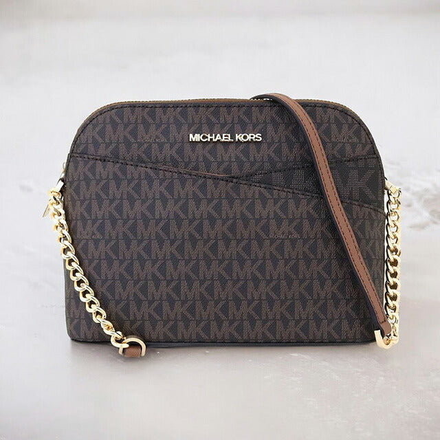 マイケルコース MICHAEL KORS ショルダーバッグ 35F1GTVC6B-BROWN レディース アウトレット ジェットセットトラベル シグネチャー ブラウン WQ00046260