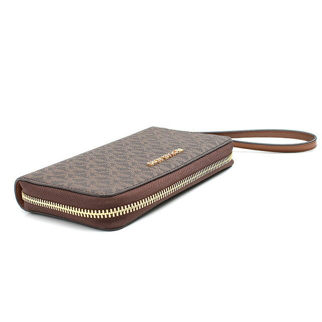 マイケルコース MICHAEL KORS 長財布 35F8GTVW9B-BROWN レディース アウトレット モノグラム ラウンドファスナー ブラウン WQ00046843