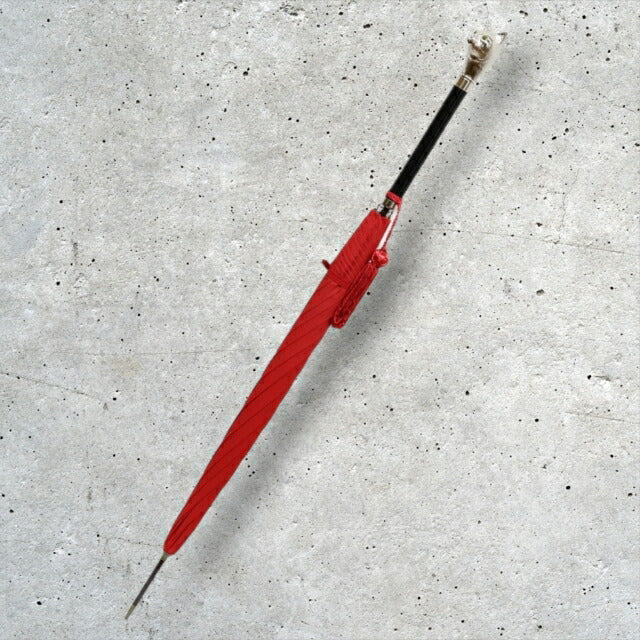 フォックスアンブレラズ FOX UMBRELLAS 長傘 WL14 CAT RED レディース アニマルヘッド レッド WQ00046906