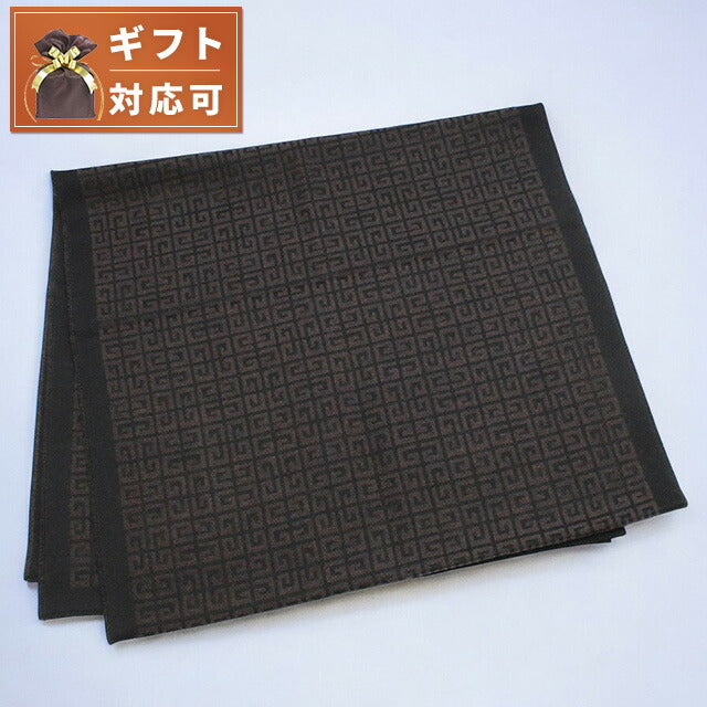 ジバンシィ GIVENCHY マフラー GV4518-J4430-4 メンズ 4Gモチーフ ロゴ BLACK ブラック パープルグレー WQ00047205