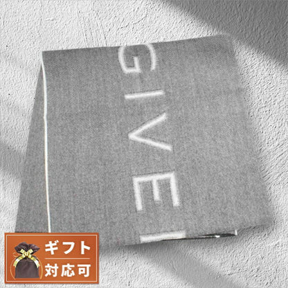 ジバンシィ GIVENCHY マフラー GV4518-J4431-1 メンズ ロゴ ウール GRAY グレー WQ00047206