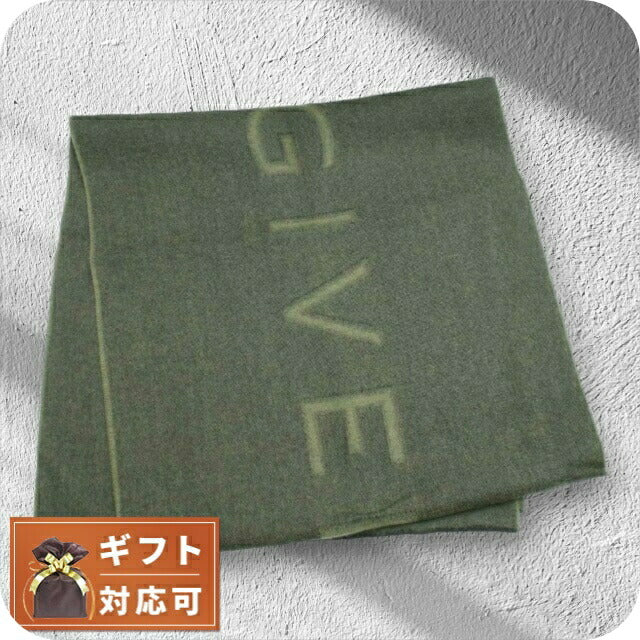 ジバンシィ GIVENCHY マフラー GV4518-J4431-2 メンズ ロゴ ウール カーキ WQ00047207