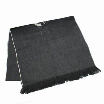 ジバンシィ GIVENCHY マフラー GV4518-J4432-1 メンズ ロゴ ウール混 ブラック WQ00047208