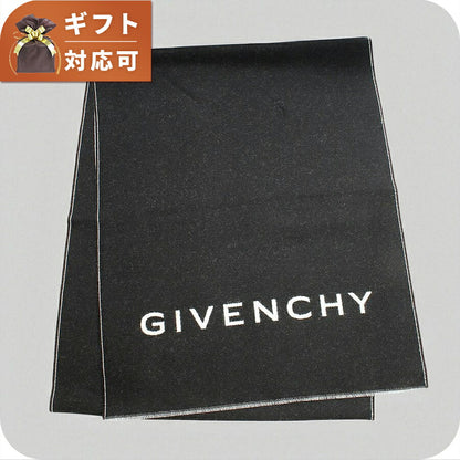 ジバンシィ GIVENCHY マフラー GV3518-J4546-1 メンズ ビッグロゴ ブラック ホワイト WQ00047210