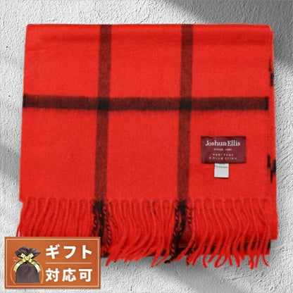 ジョシュア エリス Joshua Ellis カシミヤマフラー LCS50502 メンズ レディース レッド マルチ WQ00047662