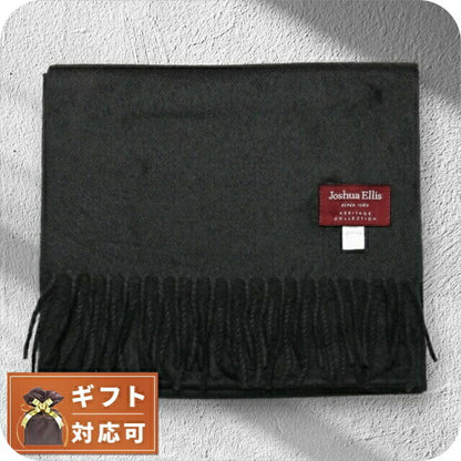 ジョシュア エリス Joshua Ellis カシミヤマフラー RWC50522 メンズ レディース ブラック 無地 WQ00047669