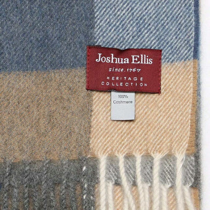 ジョシュア エリス Joshua Ellis カシミヤマフラー RWC50965 メンズ レディース ブルー ブラウン WQ00047680