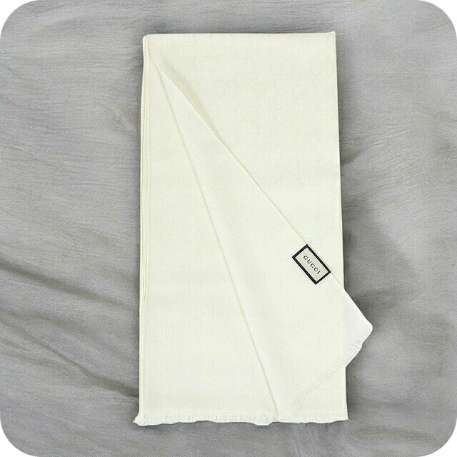 グッチ GUCCI ストール マフラー ロゴ GG メンズ 165904-3G646-9000 レディース アイボリー WQ00048182