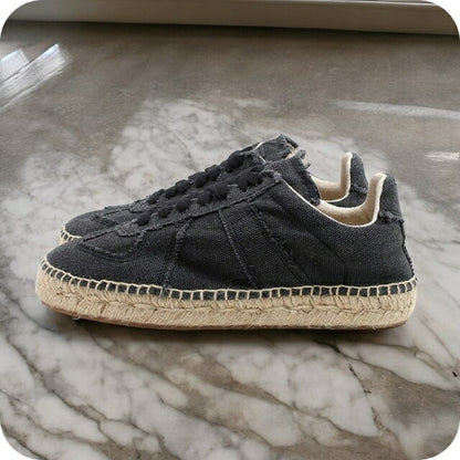 メゾンマルジェラ MAISON MARGIELA スニーカー S58WS0214P4751T8013-370 レディース レプリカ エスパドリーユ ブラック WQ00048583