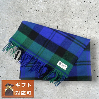 ジョンストンズ JOHNSTONS マフラー チェック柄 WA000057KU0098 メンズ レディース ブルー グリーン ブラック WQ00049137