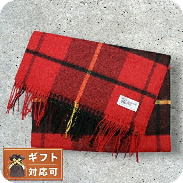 ジョンストンズ JOHNSTONS マフラー チェック柄 WA000057KU0099 メンズ レディース レッド イエロー グリーン WQ00049138