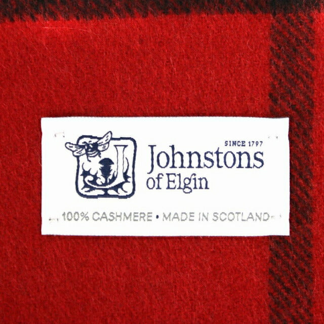 ジョンストンズ JOHNSTONS マフラー チェック柄 WA000057KU0099 メンズ レディース レッド イエロー グリーン WQ00049138