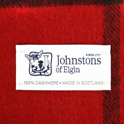 ジョンストンズ JOHNSTONS マフラー チェック柄 WA000057KU0099 メンズ レディース レッド イエロー グリーン WQ00049138