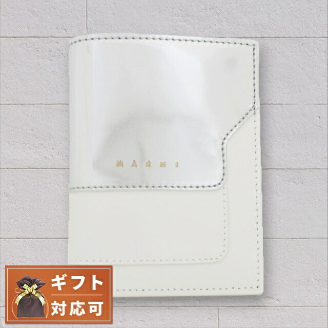 マルニ MARNI 短財布 PFMOQ14UQ1-ZO455 レディース ホワイト シルバー WQ00050167