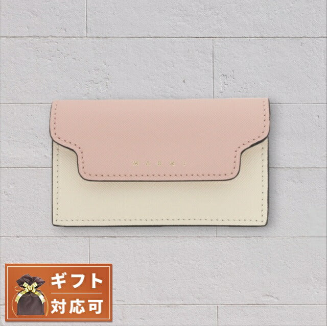 マルニ MARNI カードケース PFMOT05U21-Z605M レディース CAMELLIA TALC NATURAL ピンク WQ00050168