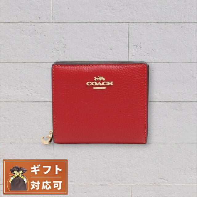 コーチ COACH 二つ折り財布 C2862-IMF8Q レッド WQ00050493