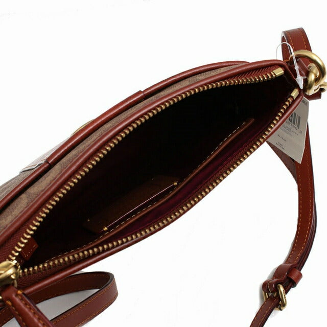コーチ COACH ショルダーバッグ CC533-B4NQ4 レディース シグネチャー SIGNATURE タン/ラスト ブラウン WQ00050596