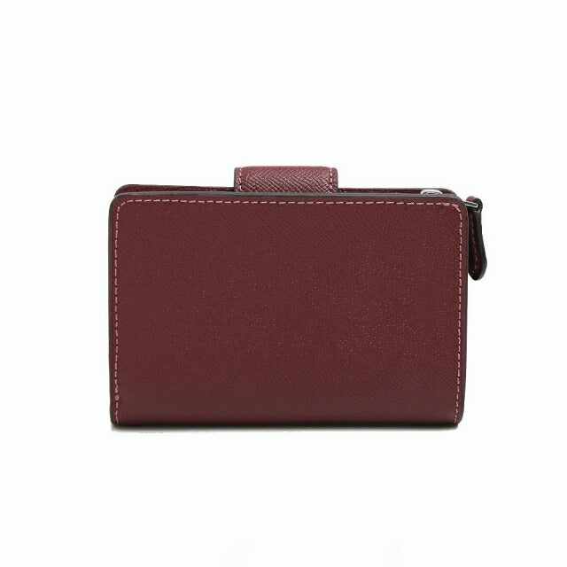 コーチ COACH 二つ折り財布 6390-SVWN レディース ワイン ボルドー WQ00050698