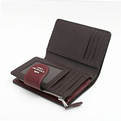 コーチ COACH 二つ折り財布 6390-SVWN レディース ワイン ボルドー WQ00050698