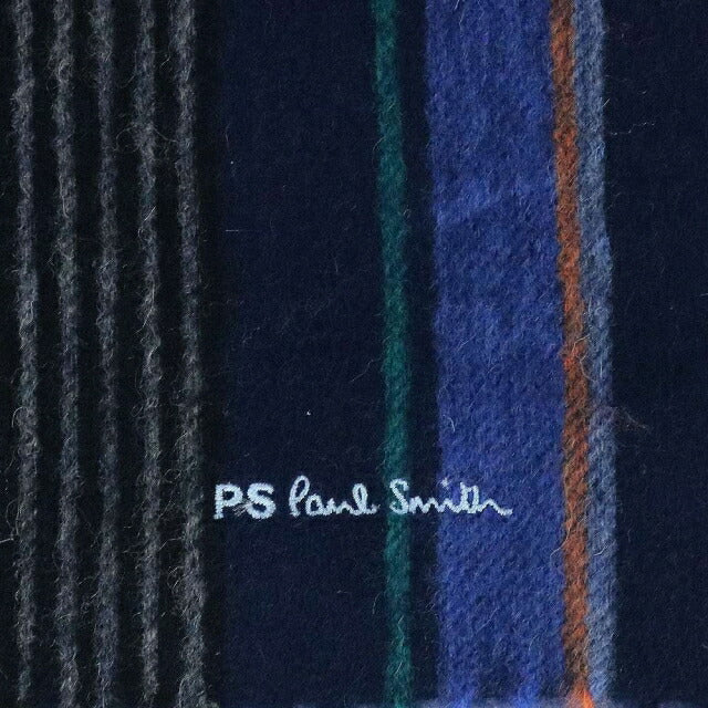 ポールスミス PAUL SMITH マフラー M2A-150K-M459-47 メンズ ネイビー WQ00051127