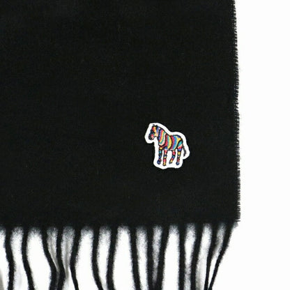 ポールスミス PAUL SMITH マフラー W1A-250K-JZEBRA-79 メンズ ブラック WQ00051129