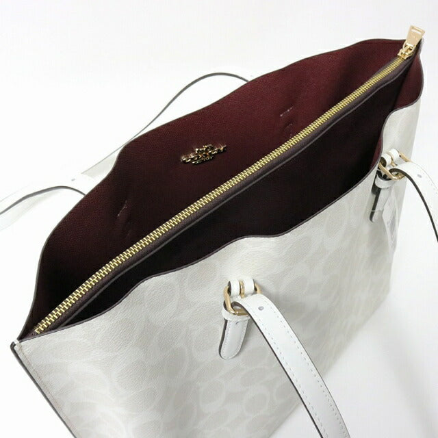 コーチ COACH MOLLIE TOTE SIGNATURE トートバッグ 1665-IMRFF レディース ホワイト WQ00051144