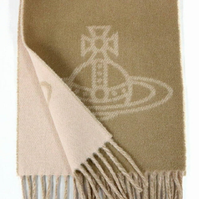 ヴィヴィアンウエストウッド VIVIENNE WESTWOOD マフラー ストール ビッグオーブロゴ バイカラー W00QL-C405 レディース WQ00051370