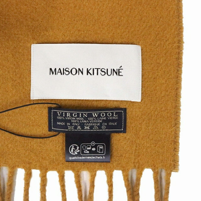 メゾンキツネ MAISON KITSUNE マフラー ストール LW06201WA0018-M794 メンズ レディース GOLDEN BROWN CARAMEL WQ00051458