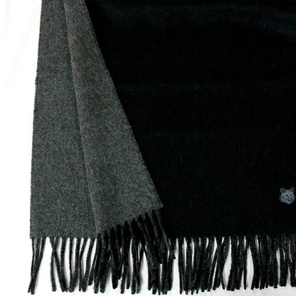 メゾンキツネ MAISON KITSUNE マフラー ストール LW06201WA0018-O190 メンズ レディース BLACK CHARCOAL WQ00051459