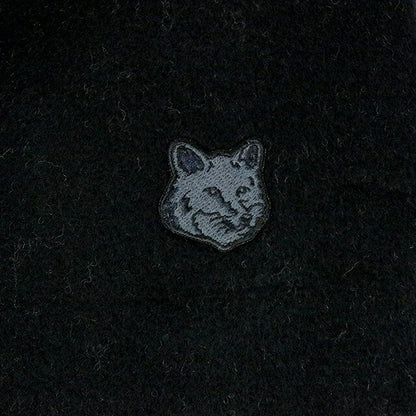 メゾンキツネ MAISON KITSUNE マフラー ストール LW06201WA0018-O190 メンズ レディース BLACK CHARCOAL WQ00051459