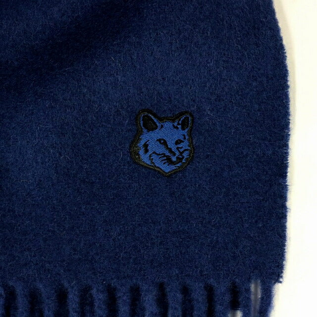 MAISON KITSUNÉ ネイビー マフラー INK BLUE メゾンキツネ MAISON KITSUNE マフラー ストール LW06201WA0018