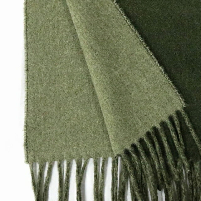 ポロラルフローレン POLO RALPH LAUREN マフラー PC0455-307 リバーシブル 同色刺繍ロゴ Green thermalgreen マフラー WQ00051468