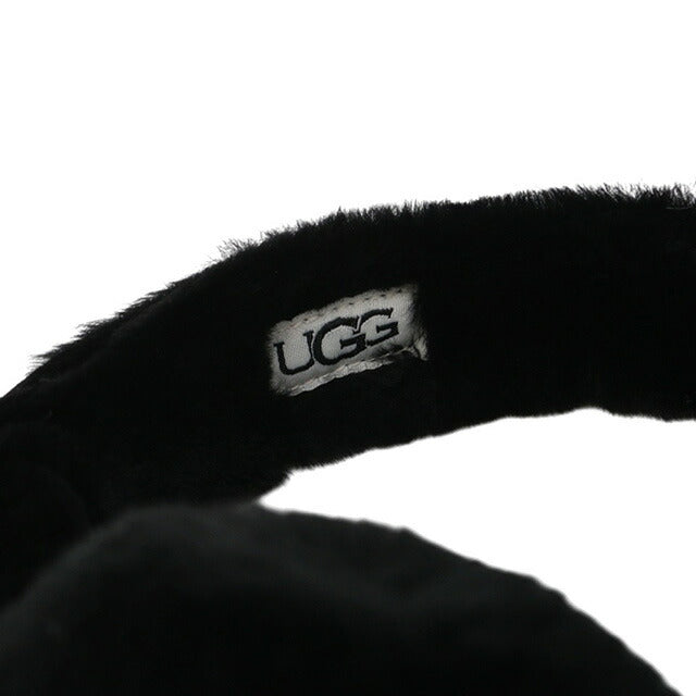 アグ UGG Sheepskin Embroidery Earmuff イヤーマフ 耳当て 20955-BLK レディース ブラック WQ00051563