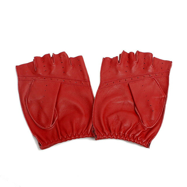 デンツ DENTS SNETTERTON 手袋 フィンガーレス グローブ 5-1009-BERRY-M メンズ レッド 手袋 WQ00051565