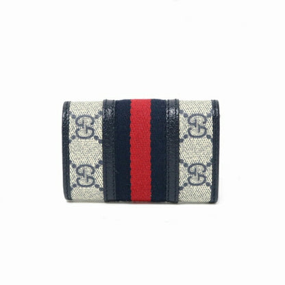 グッチ GUCCI キーケース 603732-96IWN-4076 ベージュブルー GGスプリーム キャンバス WQ00051616