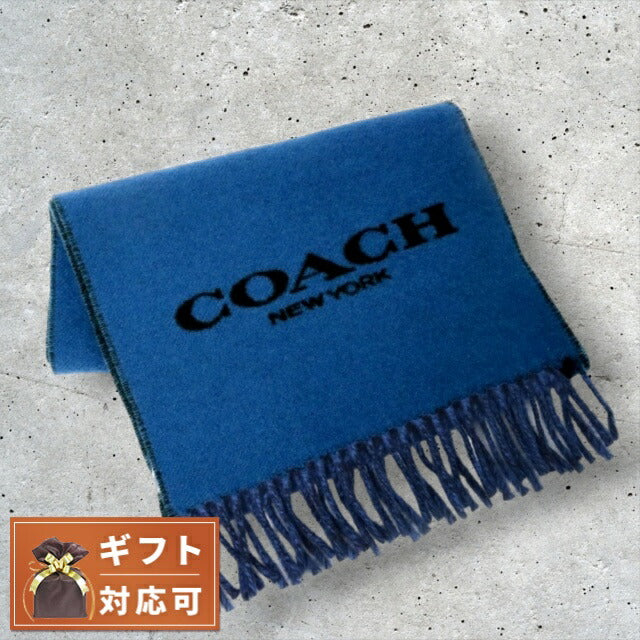 コーチ COACH マフラー CK717-RI7 メンズレディース ネイビー WQ00051647