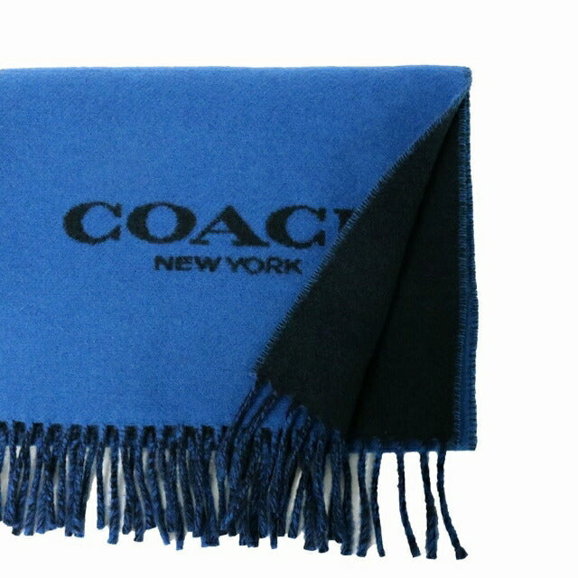 コーチ COACH マフラー CK717-RI7 メンズレディース ネイビー WQ00051647