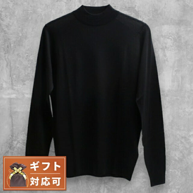 ジョンスメドレー JOHN SMEDLEY HARCOURT モックネック ニット HARCOURT-BLACK-L メンズ black WQ00051662